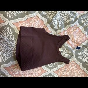 Maroon crop top